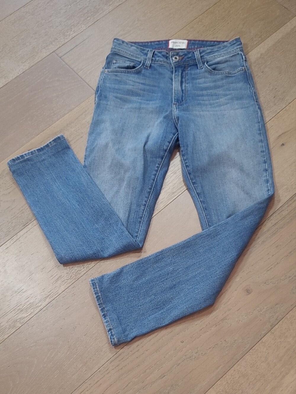 Fran Denim Jeans Women's sz 27 Madison Mid Rise Straight Leg Denim